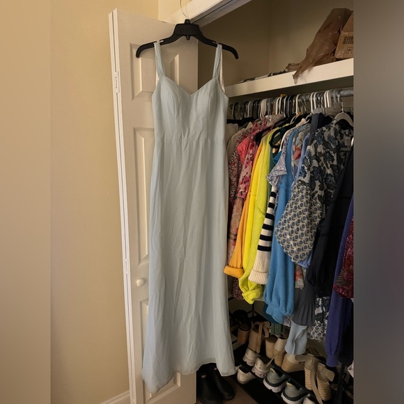 Azazie Denice Dress in Mist Size 4 - Picture 3 of 4